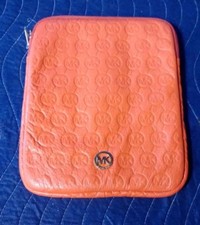 Michael Kors Persimmon Genuine Leather Ipad Case 32S2GELL3T picture