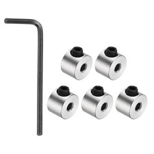 5Pack Shaft Lock Collar 2.05mm Bore 7mm OD 5mm H Collar Set, Silver picture