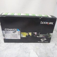 Lexmark C734A1CG Cyan Toner Cartridge c734 c736 x734 x736  Sealed box picture