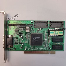 Aristo S3 Trio64V+ 1MB PCI Graphics Card 35-8237-21 86C765 Vintage GPU picture