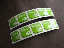 10 pcs Sticker for NVIDIA GEFORCE 17.5mm x 17.5mm Label Logo Decal Case Badge picture