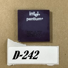 CPU INTEL PENTIUM 75MHZ SX969 / P54C/P54CS PROCESSOR SOCKET 7 SOCKEL 5 A8050275 picture