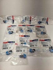Leviton 5G108-RL5 Blue Snap in Connector 12 pack Gigamax CAT5E connector T568 AB picture