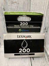 OEM Lexmark 200 Black Ink Cartridge 14L0173 NEW/imperfect Box picture