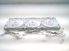 Lot of 3 White Phanteks  SK140 DRGB PWM Case cooling Fan 140mm 9 BLADE DISK picture