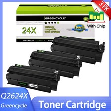 3PK Q2624X 24X Black Toner Cartridge Compatible For HP LaserJet 1150 Printer picture