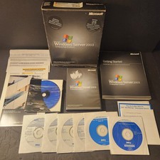 Microsoft Windows Server 2003 Enterprise 25 CAL P72-00818 CD Key Lot Retail Box picture