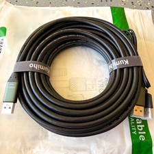 DELUXE USB 3.0 Type-A Male to Male Cable 30ft/10m Black X0049DUGCR picture