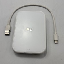 Canon - IVY 2 Mini Photo Printer - Pure White HTF With 6 Sheets Pv223 picture