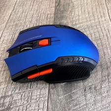 2.4GHz Wireless 6D Gaming Mouse Blue Black Optical 6-Button USB Nano Receiver picture