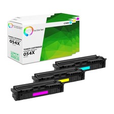3PK TCT Premium 054H 054HC 054HM 054HY Compatible Toner Cartridge For Canon picture