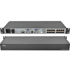Fujitsu s2-1602 520-325-510 16-Port RJ-45 KVM Switch + Rack Ears picture