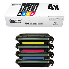 4X Eurotone Eco Cartridge XXL For HPEcolor LaserJet Enterprise M-651-N M-651-XH picture