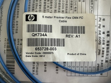 QK734A HP 5M Premier Flex OM4 FC Cable 16.4FT 653728-003 Fiber Optic Patch Cord picture