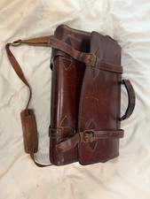 soft side accordion leather briefcase with laptop sleeve used picture
