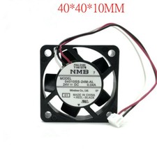 1pcs NMB 04010SS-24M-AL 4010 24V 0.04A 4CM 3-pin silent stop alarm fan picture