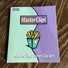 IMSI Master Clips Vector Clip Art Book Paperback Manual ONLY picture