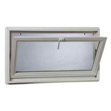 Hopper Vinyl Window with Screen Heavy Duty Insulated Glass 31.75 In. X 15.75 In. picture