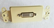 DVI-I Feedthrough Decora Insert 41648-I Leviton QuickPort IVORY - QUANTITY OF 10 picture