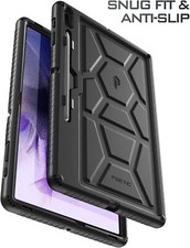 For Galaxy Tab S7 FE 2021 / Tab S7 Plus 2020 Poetic Heavy Duty Case Black picture