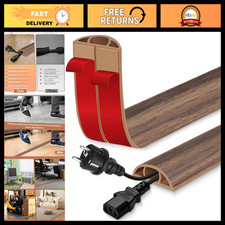 Self-Adhesive Floor Cord Cover - Wire Hider for Cables, Easy Installation, Durab picture