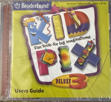 Kid Pix Deluxe 3 PC CD Rom Software-Brand New(Cracked CaseAs Shown)-SHIP N 24 HR picture