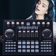 K1 Live Sound Card Bluetooth Digital Audio Mixer For Computer PC Mobile Phone picture