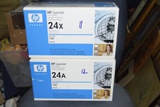 2 New OEM HP 24A & 24X Black Toner  Print Cartridges For LaserJet 1150 picture