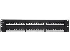 Networx Cat 6 High-Density Feed Through Patch Panel - 48 Port, 2U picture