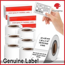 Square Thermal Sticker Labels Self-Adhesive Tag Paper for Phomemo M110 Printer picture