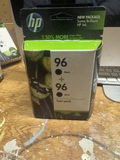 Genuine HP 96 Black Noir Twin Pack New Sealed Boxed EXP September 2011 picture