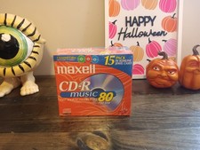 Maxell CD-R Music 80 Min 700MB 15 Pack Slimline Jewel Cases New Blank Discs picture
