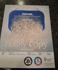 Domtar Husky Copy30 Recycled Copy Laser Inkjet Paper 8.5x11in 2pk NEW & SEALED picture