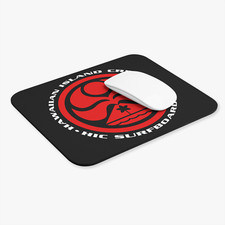 HIC Hawaiian Island Creations Surfing Black Mouse Pad Desk Mat Gaming Mouse Pad picture