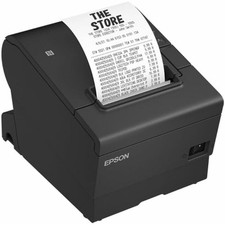 Epson TM-T88VII (112) Direct Thermal POS Printer, USB and Ethernet, Black picture