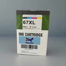 HaloFox 67XL Ink Cartridge Combo Black & Tri-Color High Yield picture