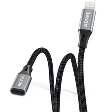 6.6Ft Lightning Extension Cable, Braided Female to Male Extender Full picture