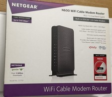 Netgear C3700 N600 WiFi Cable Modem Router 802.11n Dual Band picture