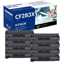 8PK For HP 83X CF283X Black Toner  Cartridge LaserJet Pro M202dw M202n M201dw picture