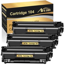 3 PK CRG104 FX9 FX10 Black Toner for Canon 104 imageClass MF4100 4200 4300 4600 picture
