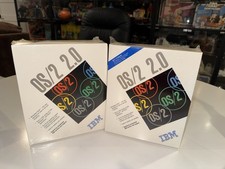 Vintage IBM Operating System Upgrade  OS/2  2.0 Runs Windows,  Dos Lot Of 2 NEW picture