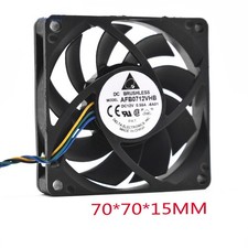 For DELTA AFB0712VHB 7CM 7015 0.55A 12V 4-PIN PWM Thermostat Cooling fan picture
