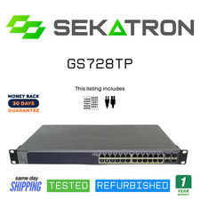 🔀 Netgear ProSafe GS728TP 24× Gigabit PoE • Smart Managed Switch ⚡FastShip picture
