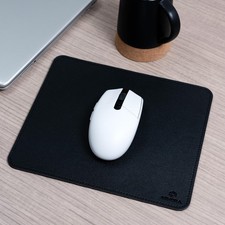 ETHORA: Faux Leather Mouse Pad – Elegant & Waterproof 9.5L x 8W inches, BLACK  picture