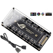 5V 3Pin ARGB RGBW Cable for ASUS RGB 10Hub Splitter Strip Adapter PC Fan Cooler picture