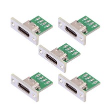 5pcs/set OEM DIY PCB Kit Type C Female Socket Connector Panel Mount Type USB2.0 picture