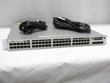 Cisco Catalyst 3850 48-Port UPoE Switch 2x PSU WS-C3850-48U-E V04 with Rack Ears picture