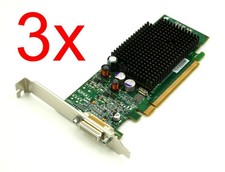 LOT of 3 DELL ATI Radeon X600 PCIe x16 Video Card 128MB 102A6290700 F9595 picture