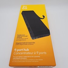 ZAGG 9-Port Hub – 2 USB-C, 2 HDMI (4K 60Hz), 1 USB-A (10Gbps), SD & MicroSD picture