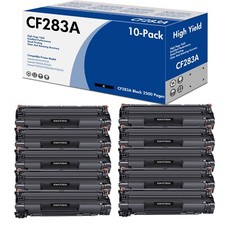 1-10PK CF283A Toner for HP 83A Toner Cartridge LaserJet Pro M225dw M127fw LOT picture